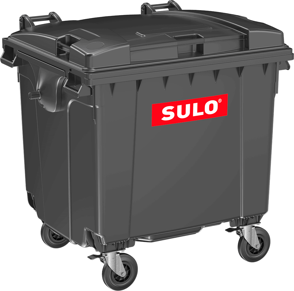 SULO 1100 liter affaldsbeholder på hjul